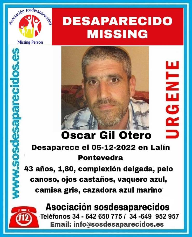 Home desaparecido en Lalín / SOS DESAPARECIDOS.