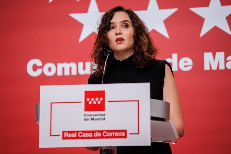 Imaxe de recurso da presidenta da Comunidade de Madrid, Isabel Díaz Ayuso.. Alejandro Martínez Vélez - Europa Press
