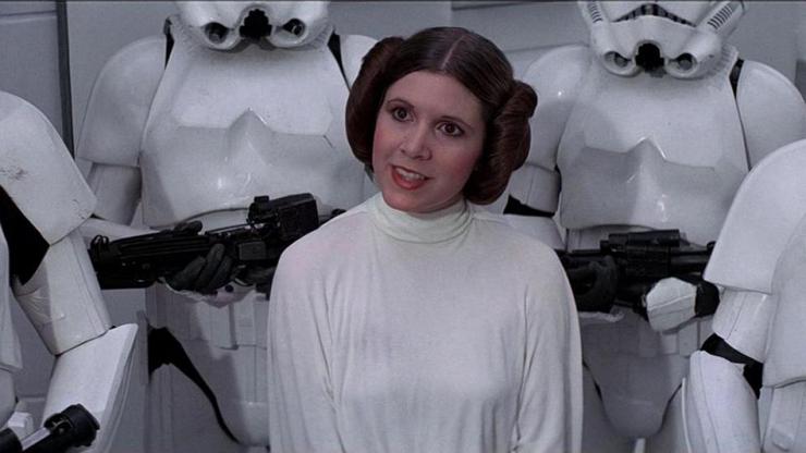 A princesa Leia, da Guerra das Galaxias 