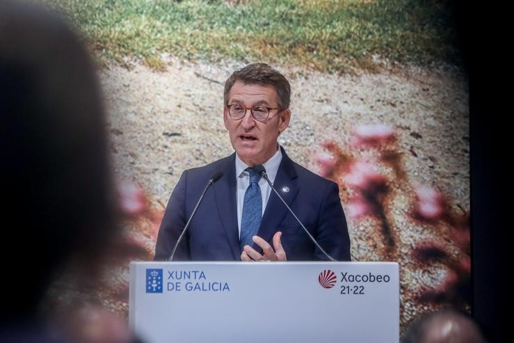 O presidente da Xunta de Galicia, Alberto Núñez Feijóo. Ricardo Rubio - Europa Press