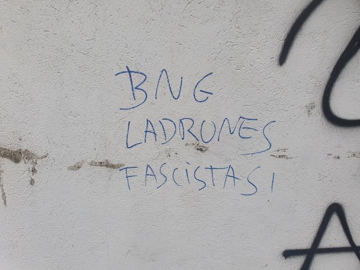 Pintadas contra o BNG en Lugo / Europa Press