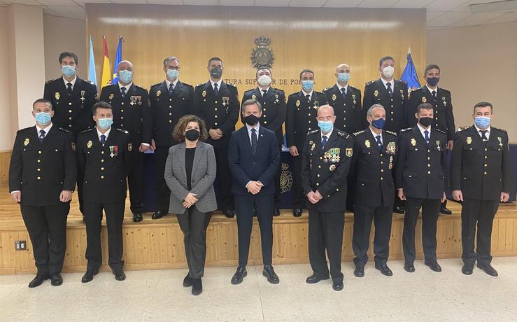 O delegado do Goberno en Galicia, José Miñones, preside o acto de xura do cargo da XXX Promoción de Oficiais da Policía Nacional. DELEGACIÓN DO GOBERNO EN GALICIA / Europa Press