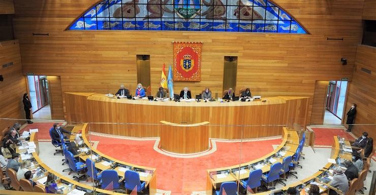 Imaxe do Hemiciclo do Parlamento de Galicia. PARLAMENTO DE GALICIA
