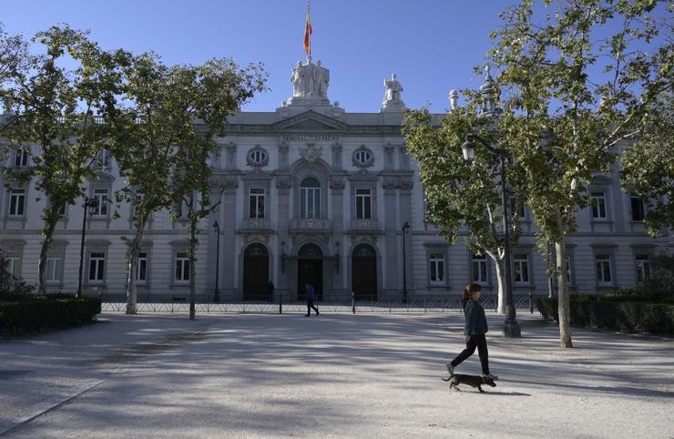 Arquivo - A fachada do Tribunal Supremo, a 15 de outubro de 2021, en Madrid (España).. Óscar Canas - Europa Press - Arquivo 
