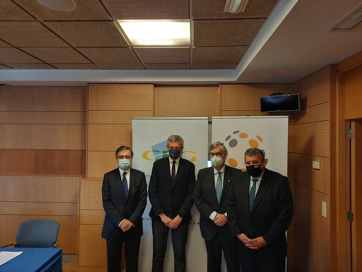 Acordo de colaboración entre a Eurorrexión Galicia-Norte de Portugal e a Confederación de Empresarios de Galicia (CEG) / Europa Press.