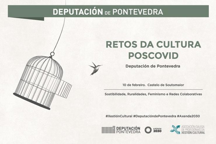 Cartel da xornada de debate organizada pola Deputación de Pontevedra. DEPUTACIÓN DE PONTEVEDRA / Europa Press