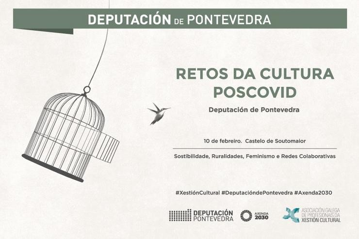 Cartel da xornada de debate organizada pola Deputación de Pontevedra. DEPUTACIÓN DE PONTEVEDRA 