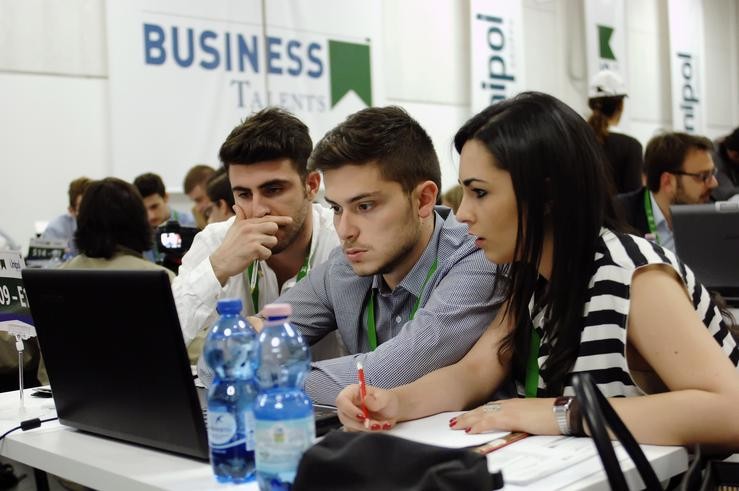Mozos participantes en Business Talents.. BUSINESS TALENTS / Europa Press