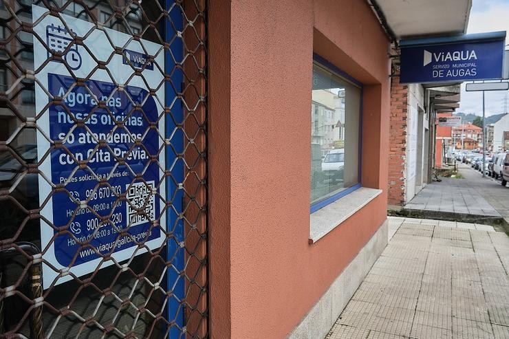 Oficina de Viaqua pechada en Soutomaior / BNG