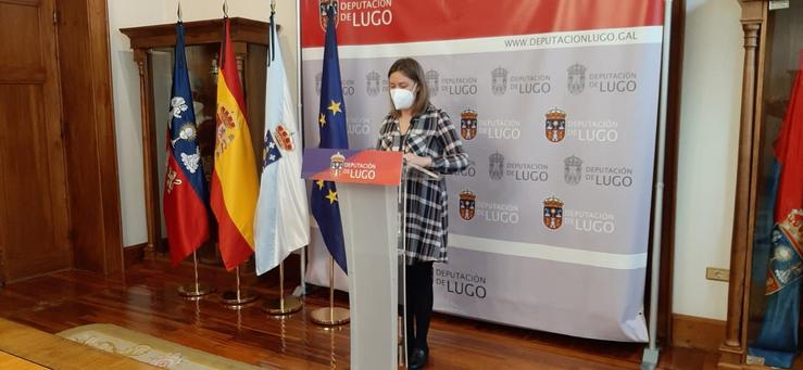 A portavoz socialista do goberno provincial en Lugo, Pilar García Porto. / Europa Press.