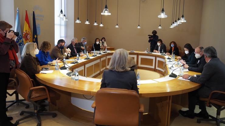 Reunión da Xunta de Portavoces. PARLAMENTO DE GALICIA 