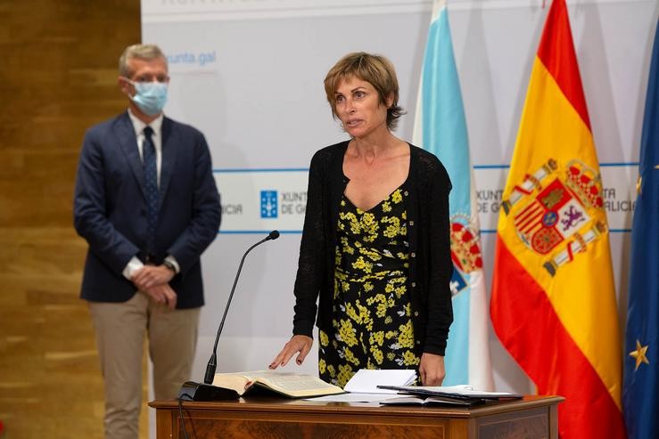 Nava Castro na súa toma de posesión como Directora de turismo de Galicia/Xunta