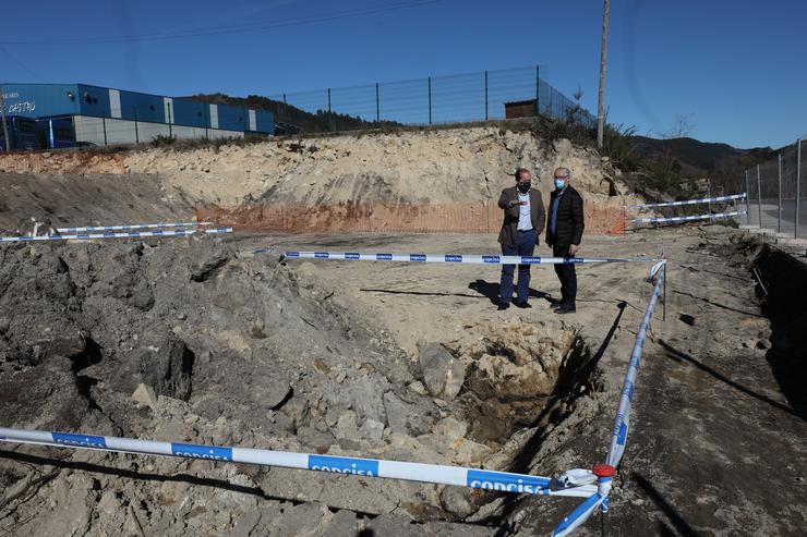 O Presidente Executivo De Sogama, Javier Domínguez, E O Alcalde Da Lama, Jorge Canda, Supervisaron Este Luns As Obras Da Nova Planta De Sogama No Municipio. XUNTA