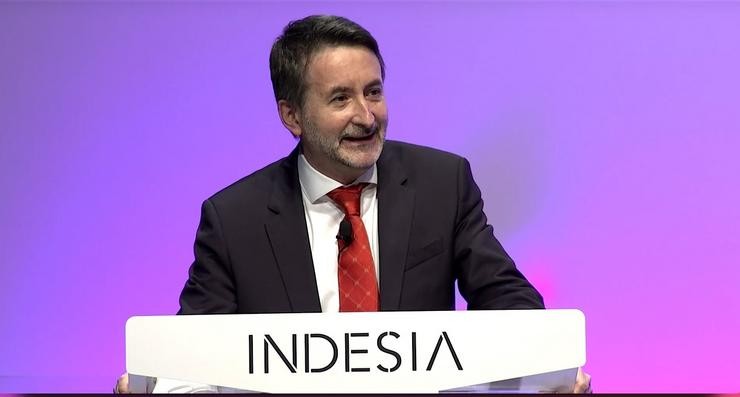 O conselleiro delegado de Repsol, Josu Jon Imaz, durante a presentación de IndesIA, a asociación de oito grandes compañías españolas para impulsar o uso da IA na industria. INDESIA 