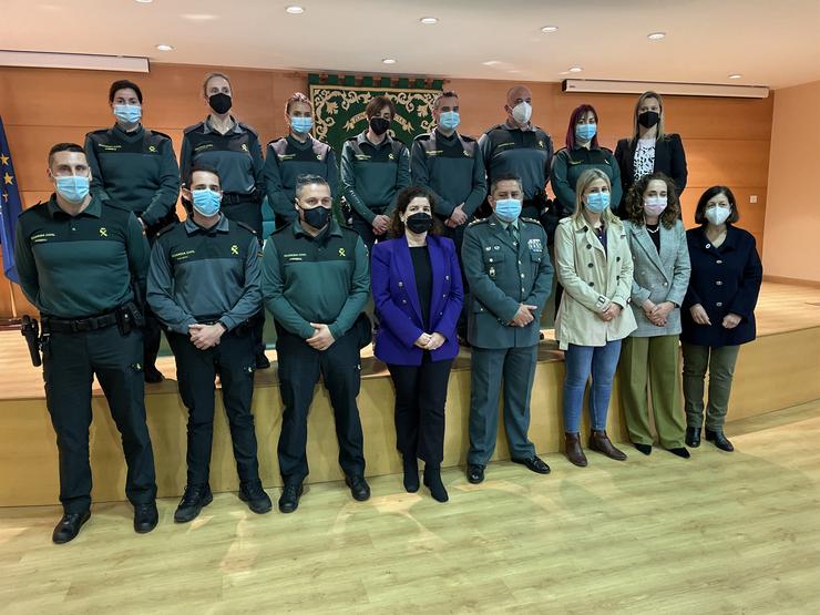 A subdelegada do Goberno na Coruña, María Rivas, preside a presentación das novas unidades  na provincia para casos de violencia de xénero. SUBDELEGACIÓN DO GOBERNO NA Coruña / Europa Press