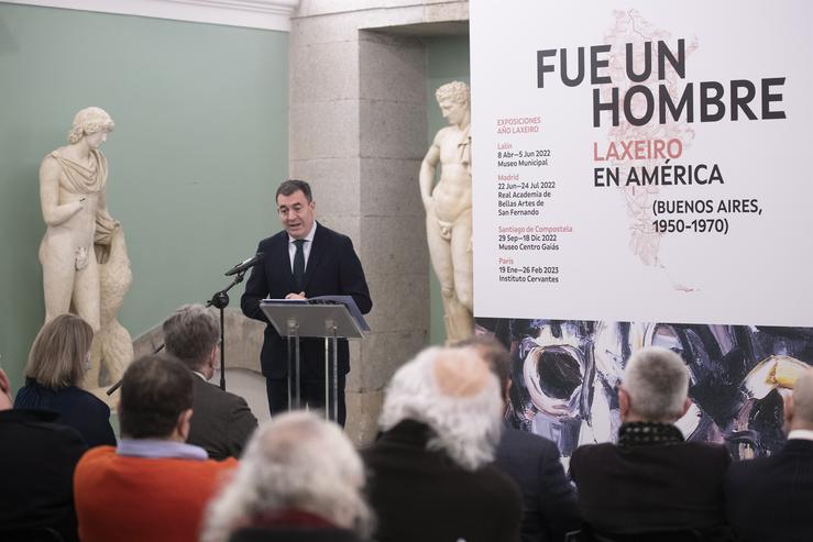 Presentación da exposición sobre Laxeiro 'Foi un home'. JAVIER LIAÑO 