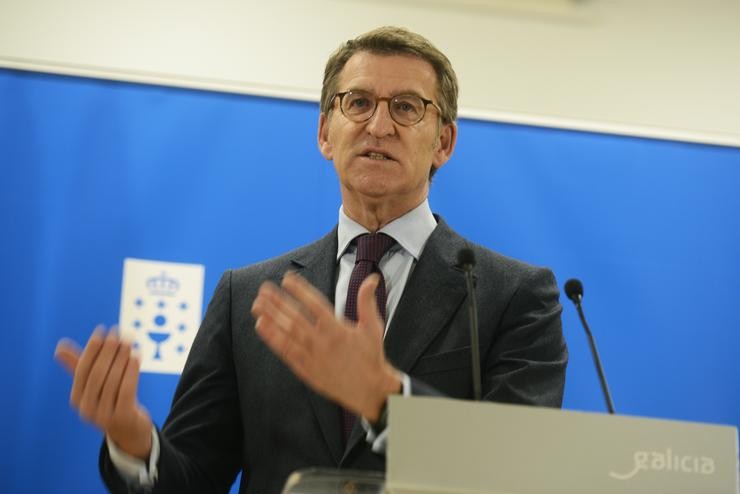 O presidente da Xunta de Galicia, Alberto Núñez Feijóo / Rosa Veiga - Europa Press.