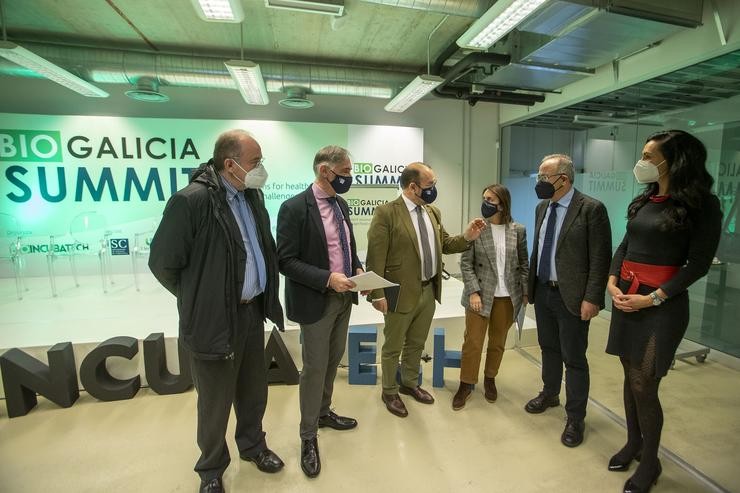 A directora da Axencia Galega de Innovación (Gain), Patricia Argerey, participa, xunto ao alcalde de Santiago de Compostela, Xosé Sánchez Bugallo,  na apertura de Bio Galicia Summit.. CONCHI PAZ 