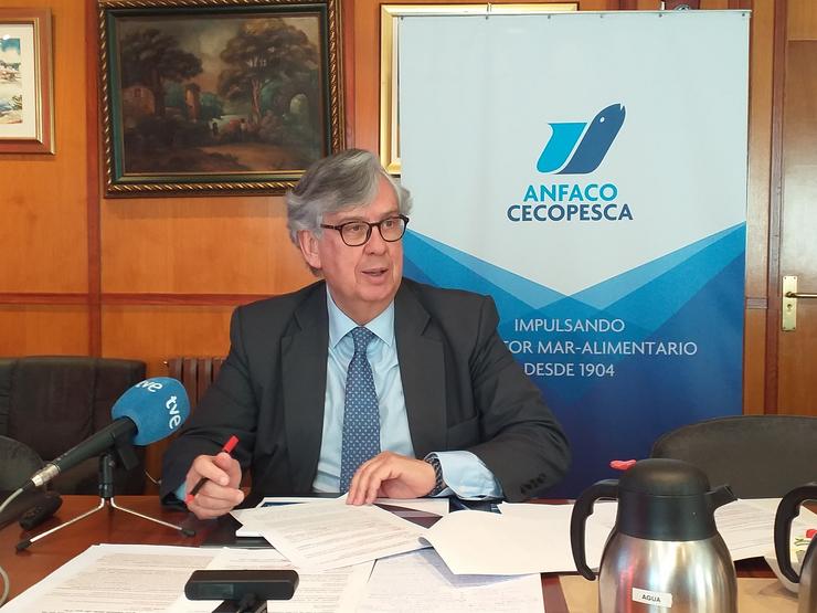 Juan Manuel Vieites, secretario xeral de Anfaco-Cecopesca e presidente da Confederación de Empresarios de Galicia (CEG). / Europa Press