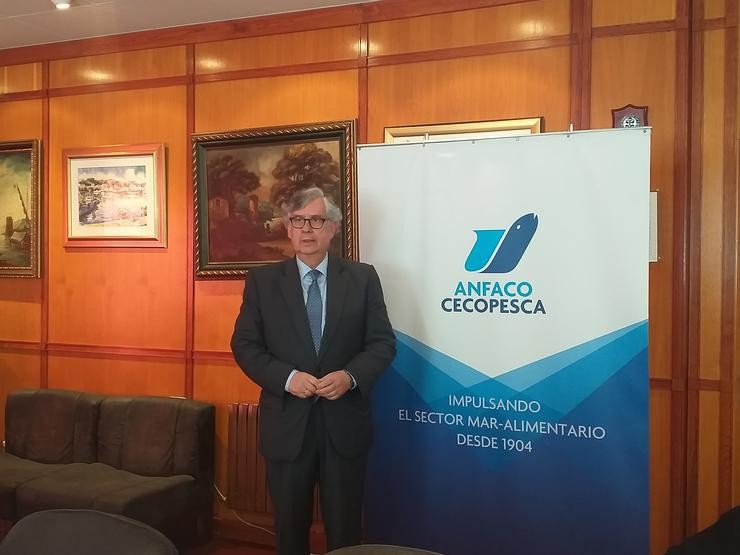 O presidente da Confederación de Empresarios de Galicia (CEG) e secretario xeral de Anfaco, Juan Manuel Vieites. / Europa Press