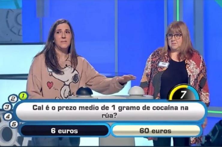 Progrma na TVG onde se pregunta polo prezo dun gramo de coca