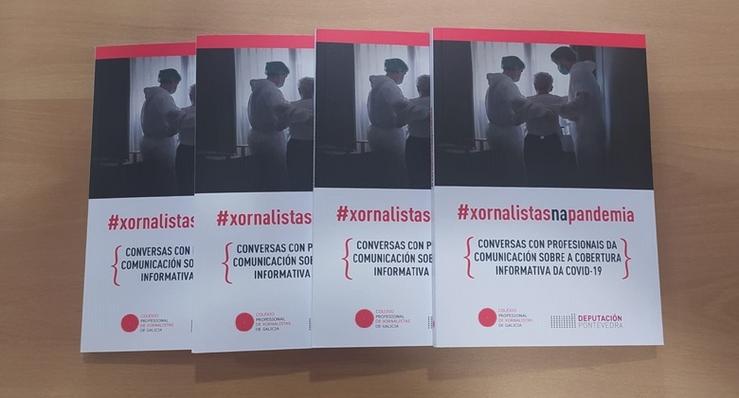 Portada do libro '#xornalistasnapandemia'. CPXG 