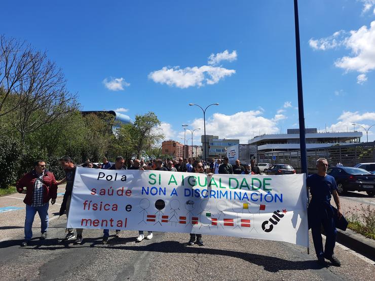Manifestación da CUT en Stellantis.. PEDRO DAVILA-EUROPA PRESS / Europa Press