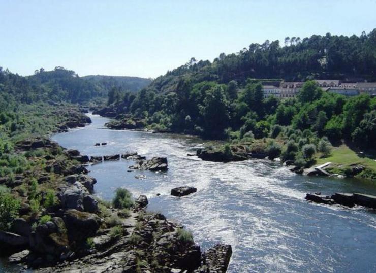 Río Miño ao seu paso por Arbo 