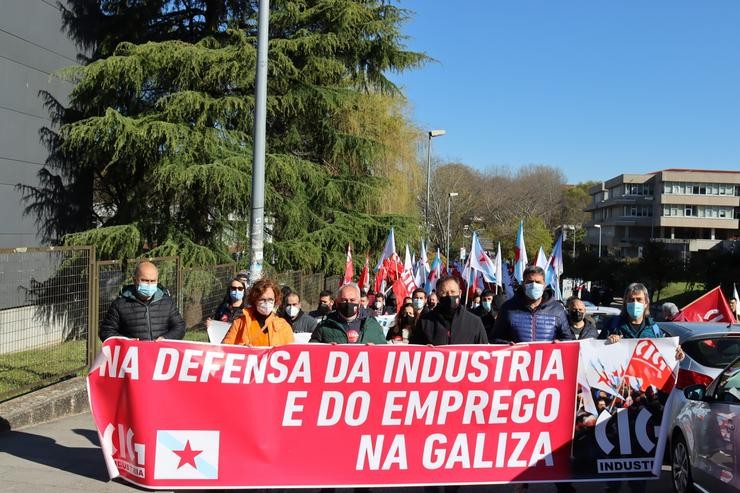 Manifestación convocada pola CIG en Santiago, en defensa da industria e o emprego.. CIG / Europa Press