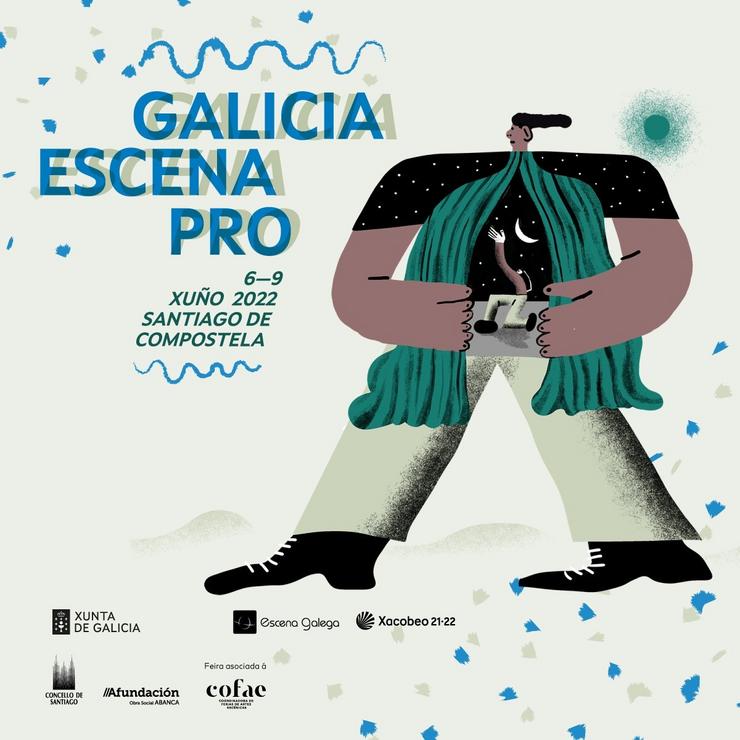 Cartel do Galicia Escena Prol 2022. XUNTA DE GALICIA 