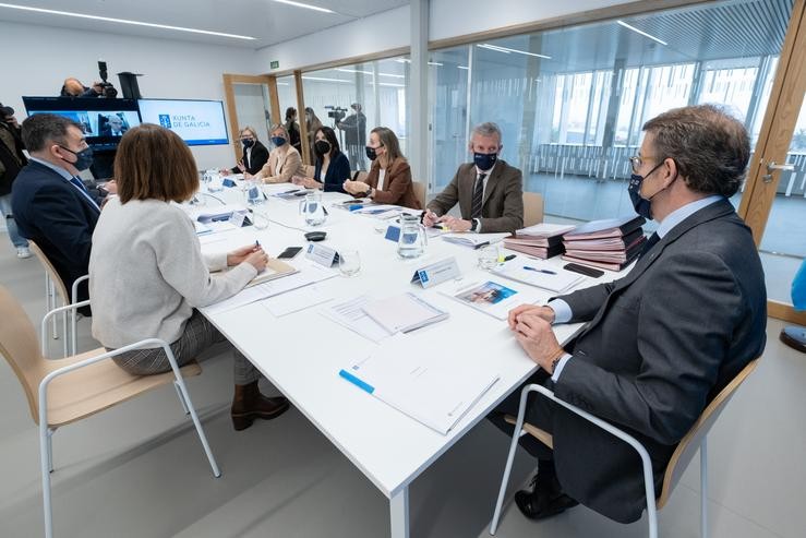 Consello da Xunta, presidido polo titular do Executivo galego, Alberto Núñez Feijóo 