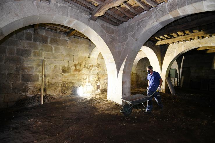 Traballos no convento de Santa Clara / Concello de Pontevedra.