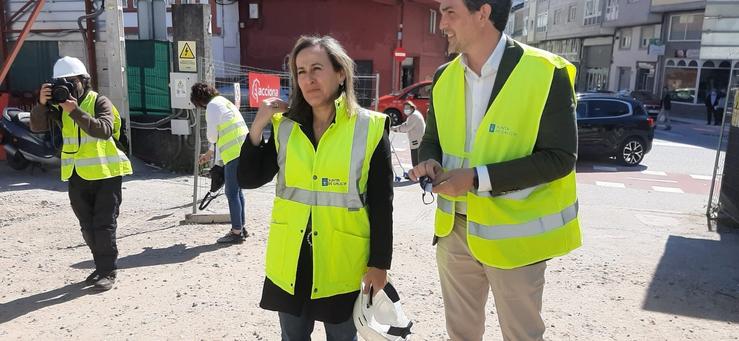 A conselleira de Infraestruturas en funcións, Ethel Vázquez, en Lugo. / Europa Press