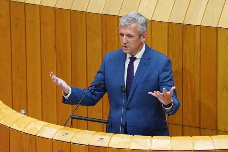 Alfonso Rueda intervén na última sesión do debate de investidura / Álvaro Ballesteros - Europa Press.