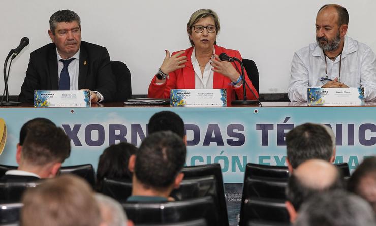 A conselleira do Mar, Rosa Quintana, en Expomar / JM ALVEZ - Europa Press