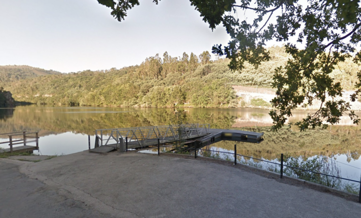 O río Miño, ao seu paso por Cortegada (Ourense) 