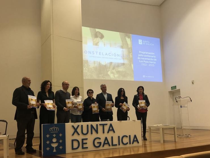 Presentación da programación do centenario do nacemento de Luz Pozo Garza no Auditorio Neira Vilas da Cidade da Cultura de Santiago 