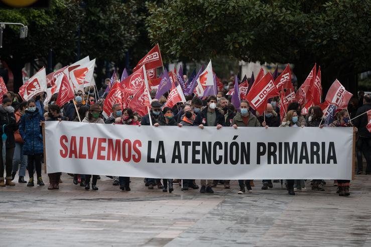 Arquivo - Manifestación da Plataforma Salvemos a Atención Primaria. CCOO - Arquivo 