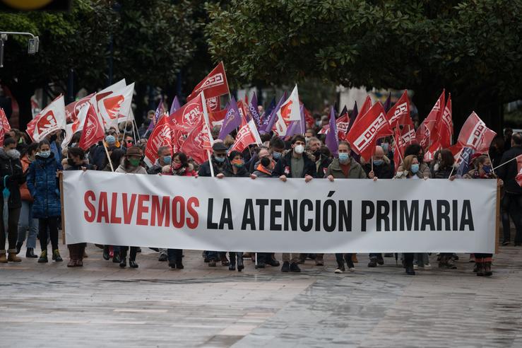 Arquivo - Manifestación da Plataforma Salvemos a Atención Primaria. CCOO - Arquivo / Europa Press