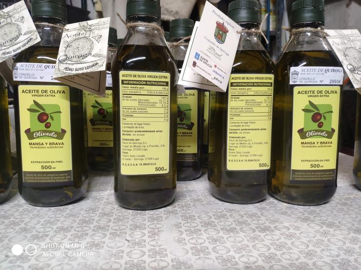 Aceite dun dos olivicultores presentes na mostra. Foto: P.S.