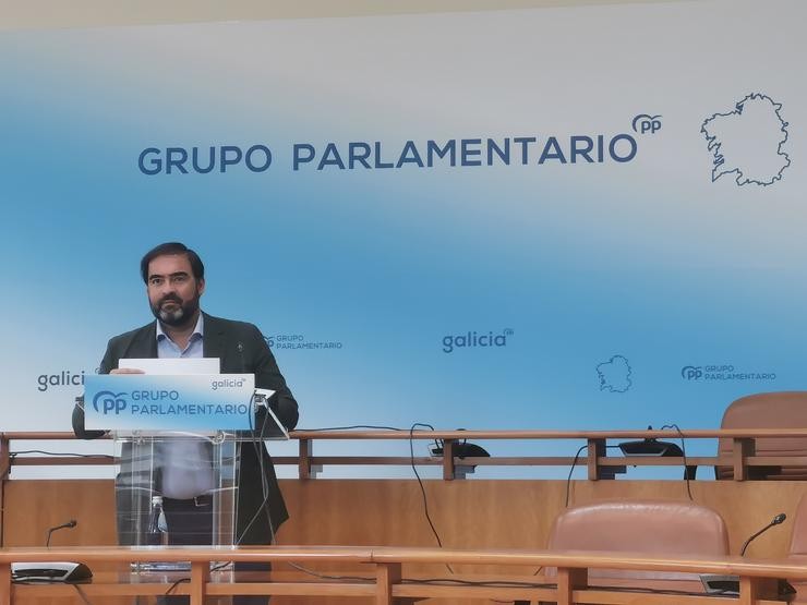 O viceportavoz do PPdeG no Parlamento galego, Alberto Pazos. 