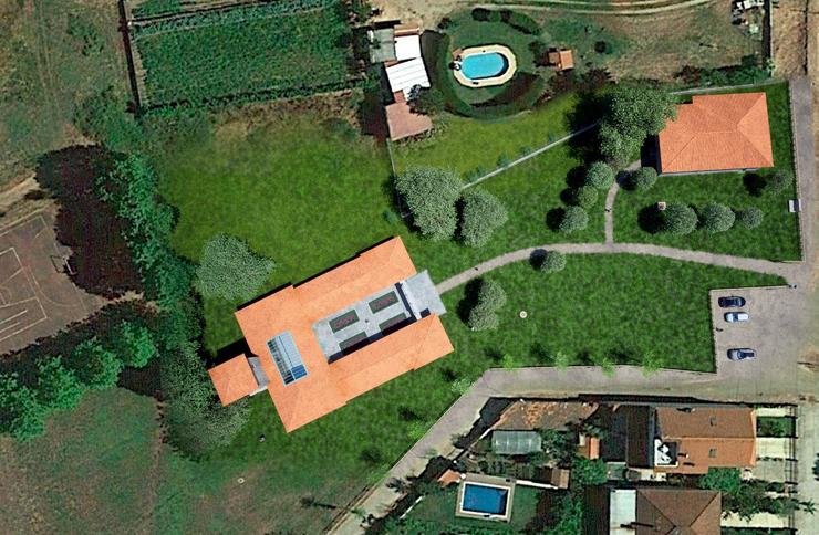 Vista aérea do balneario de Caldeliñas. Foto: Prensa Concello de Verín