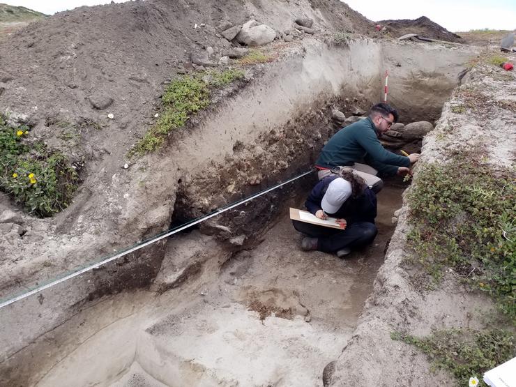 Xacemento romano descuberto na illa de Sálvora. XUNTA 