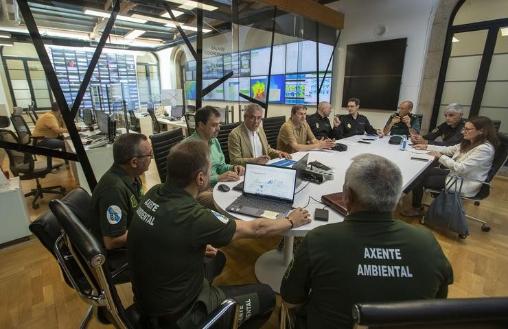 O director xeral de Defensa do Monte, Manuel Rodríguez, preside o Comité de Coordinación Policial Antiincendios / Conchi Paz - Xunta de Galicia.