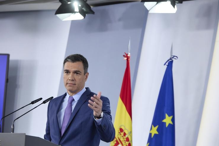 O presidente do Goberno de España, Pedro Sánchez 