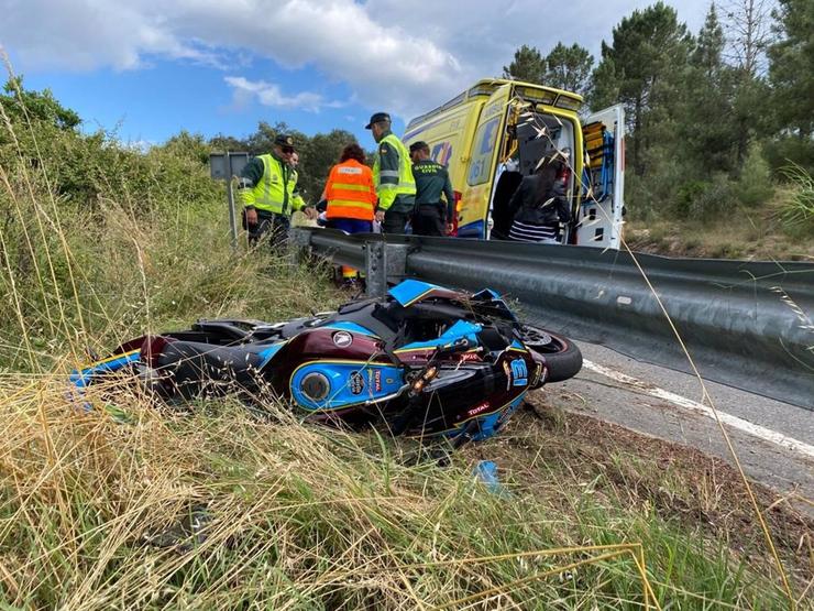 Accidente en moto / Garda Civil