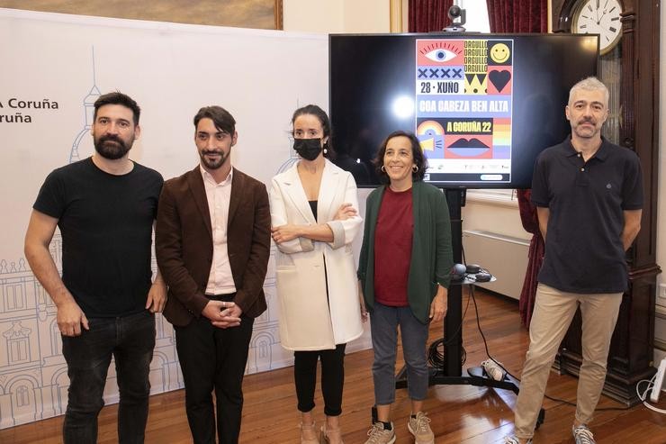 Presentación dos actos do Concello da Coruña polo Día do Orgullo. ANDY PEREZ 