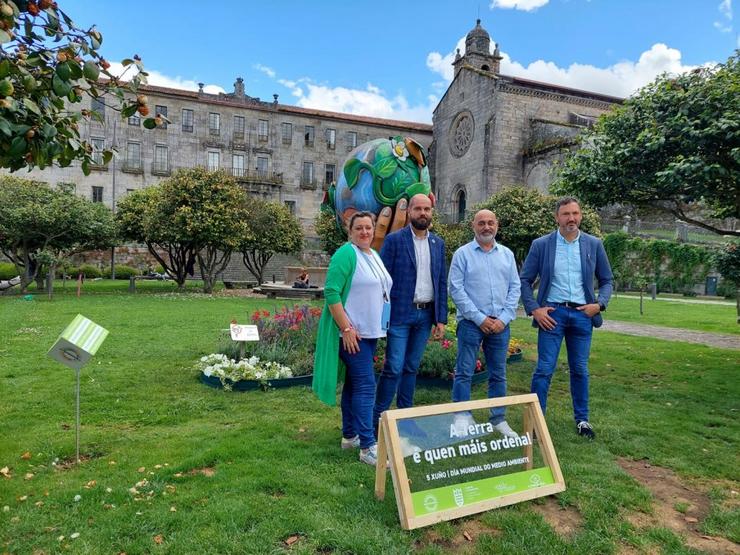 Os Xardíns que Falan conmemoran o 50 aniversario do Día Mundial do Medio Ambiente cunha espectacular intervención artística e floral / Concello de Pontevedra
