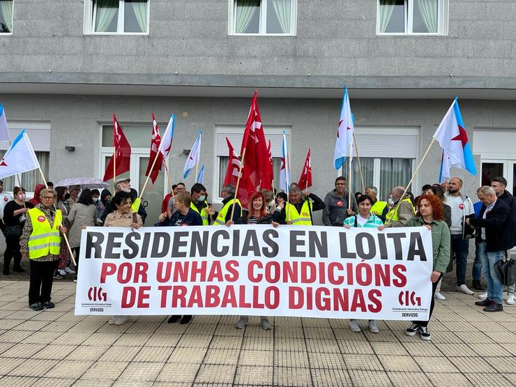 Protesta da CIG contra o "maltrato" na residencia 