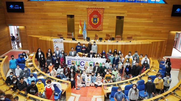 Celebración do pleno infanto-xuvenil no Parlamento de Galicia (Santiago de Compostela) / Parlamento.